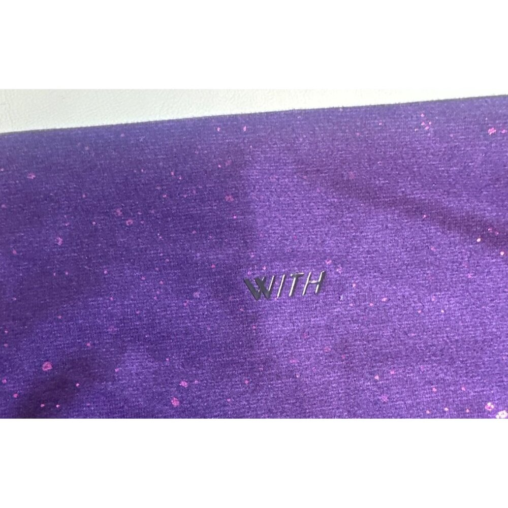Peloton Purple Glitter "Sundays With Love" High-Waisted Leggings Womens Size XS - Picture 9 of 10